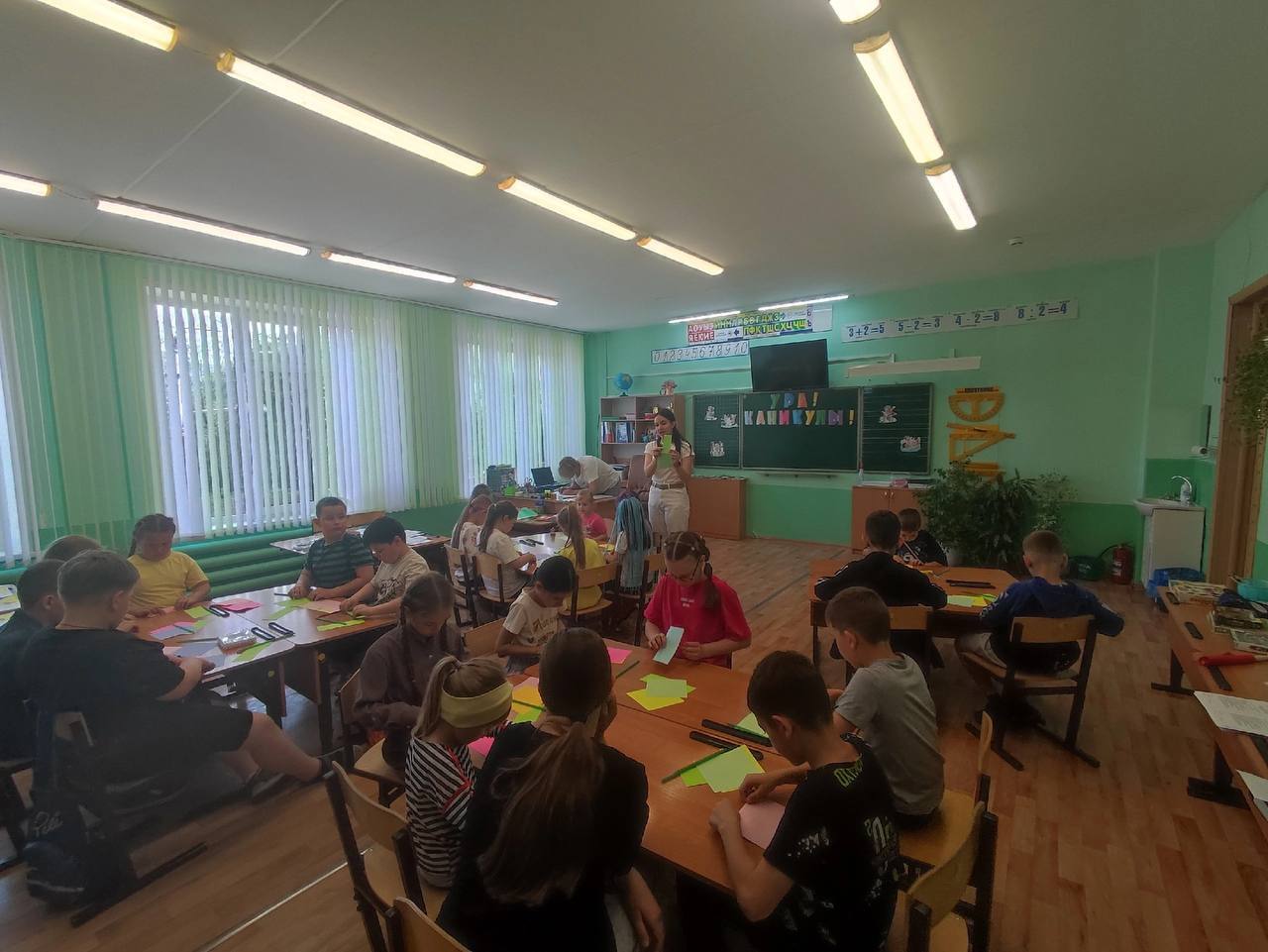 Летний школьный лагерь.