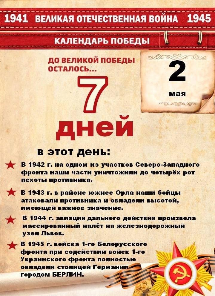 Календарь Победы.